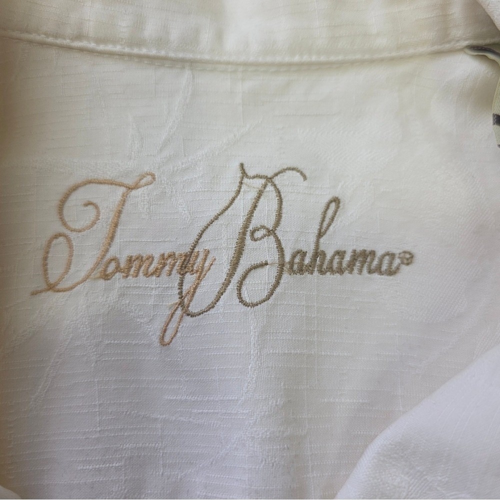 Tommy Bahama Men's Off-White Casual Shirt - Picture 3 of 6